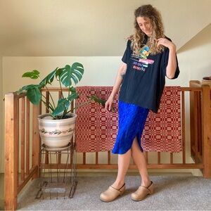 SOLD ❤️Vintage Electric Blue Slip